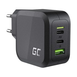 Ladegerät Green Cell Power Charger 2xUSB-C Power Delivery 1xUSB-A QuickCharge 65W Black — Buy in Cyprus with Fast Delivery