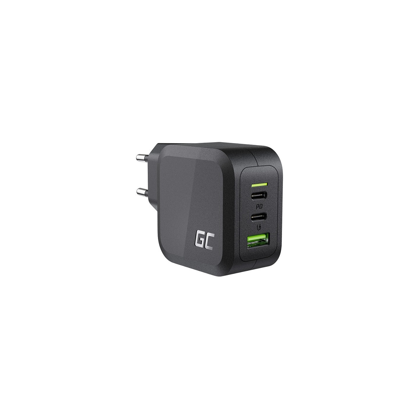 Ladegerät Green Cell Power Charger 2xUSB-C Power Delivery 1xUSB-A QuickCharge 65W Black — Buy in Cyprus with Fast Delivery
