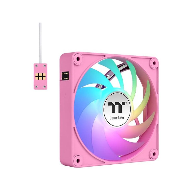 Buy Thermaltake CT140 EX ARGB 140mm Pink - 3-Pack, 4-pin PWM, 500-1800 RPM in Cyprus, Nicosia, Limassol, Larnaka, Pafos