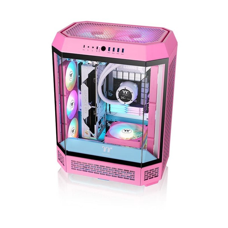 Buy Thermaltake CT140 EX ARGB 140mm Pink - 3-Pack, 4-pin PWM, 500-1800 RPM in Cyprus, Nicosia, Limassol, Larnaka, Pafos