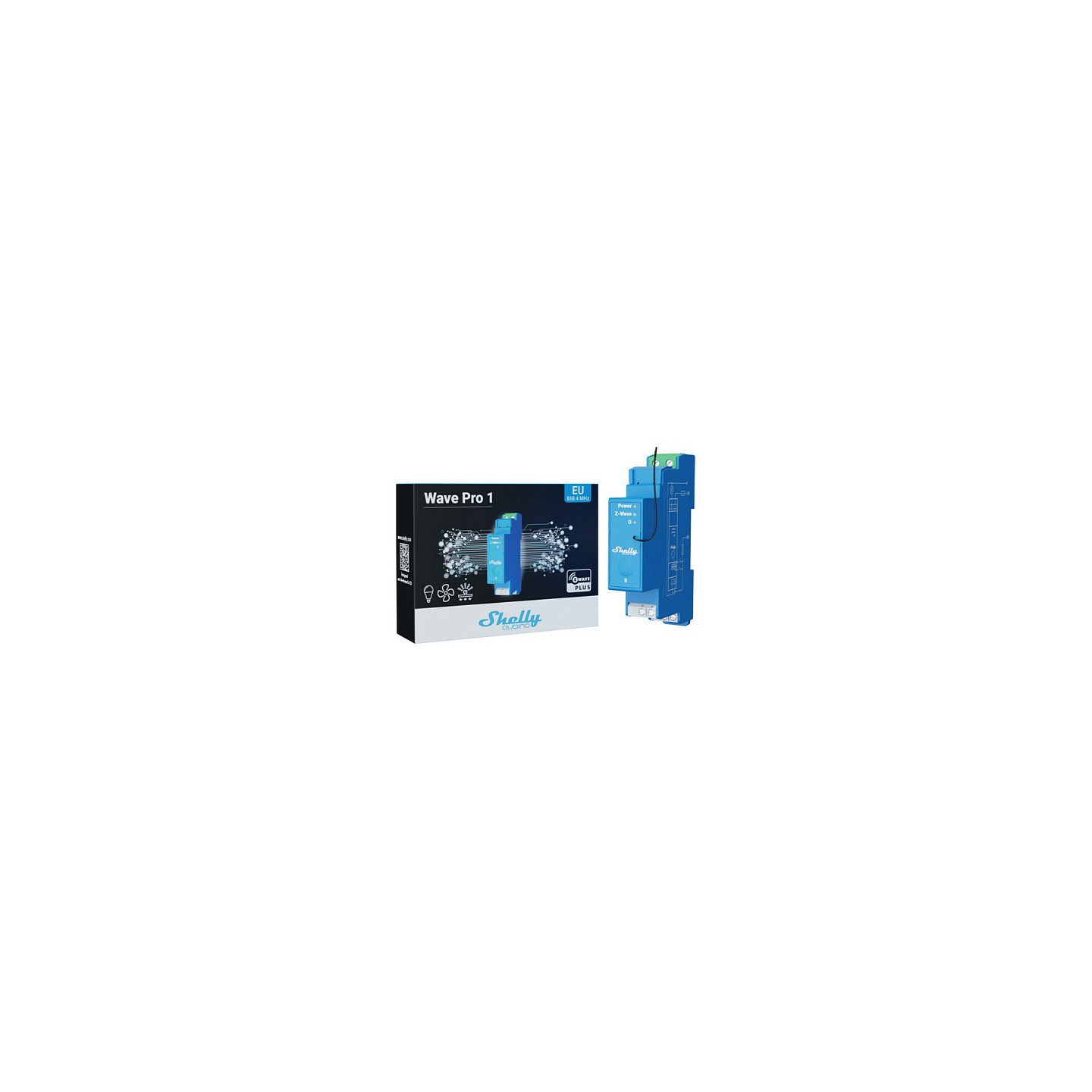 Shelly Relais 'Wave Pro 1' max 16A Z-Wave DIN-Rail — Buy in Cyprus with Fast Delivery