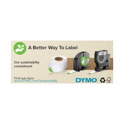 Dymo D1 Etiketten S0720500 12mm x 7m Schwarz auf Transparent — Buy in Cyprus with Fast Delivery
