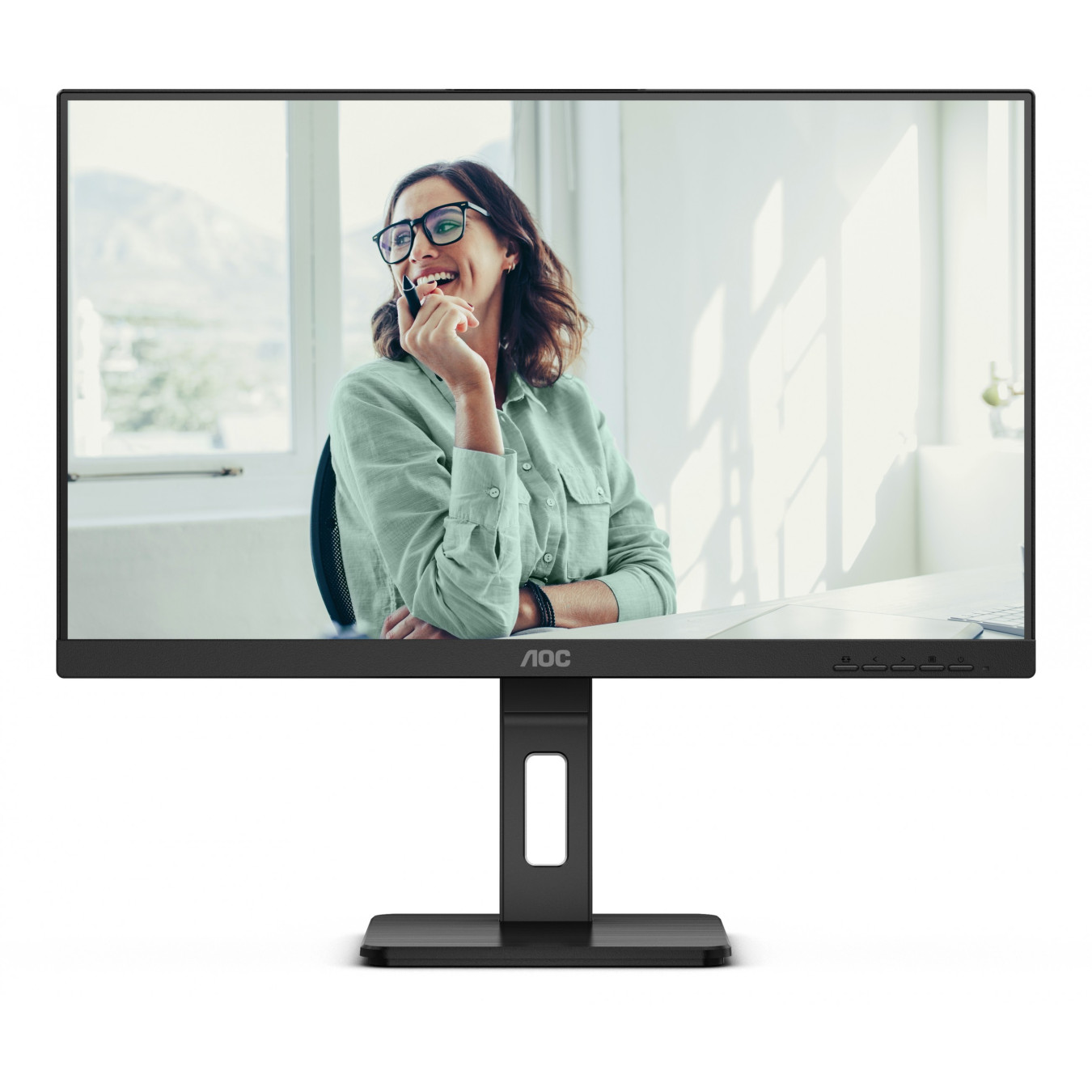 AOC Pro-line 24P3CV - 23.8" FHD IPS Monitor, 75Hz 4ms - USB-C, DP, HDMI, Speakers, Pivot, Black
