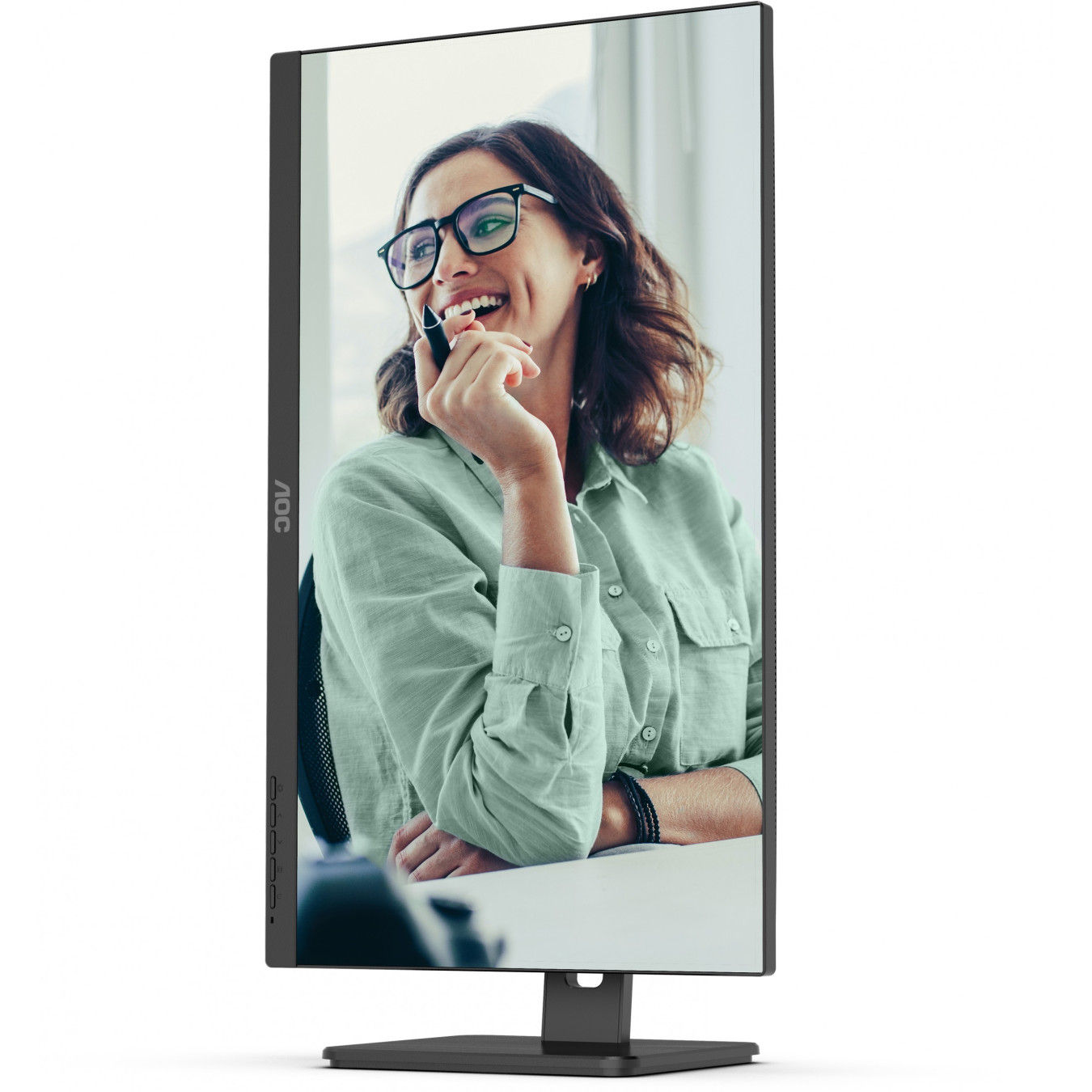 AOC Pro-line 24P3CV - 23.8" FHD IPS Monitor, 75Hz 4ms - USB-C, DP, HDMI, Speakers, Pivot, Black