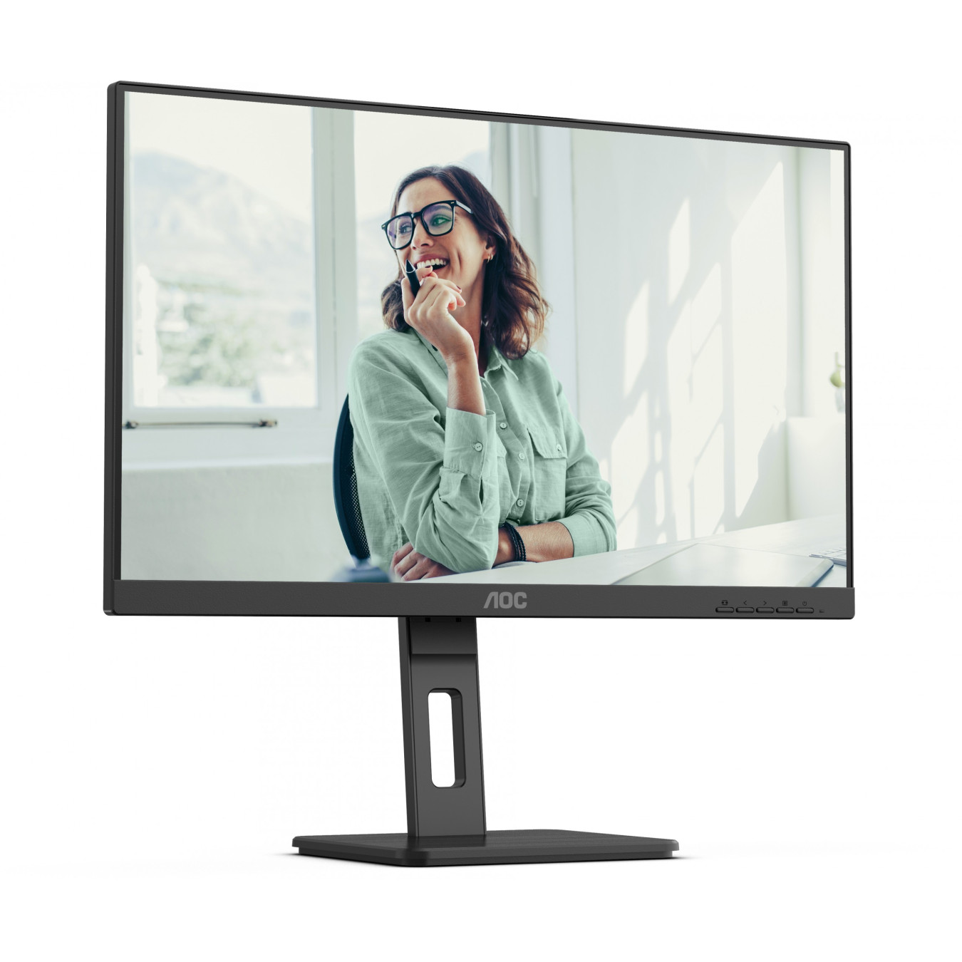 AOC Pro-line 24P3CV - 23.8" FHD IPS Monitor, 75Hz 4ms - USB-C, DP, HDMI, Speakers, Pivot, Black