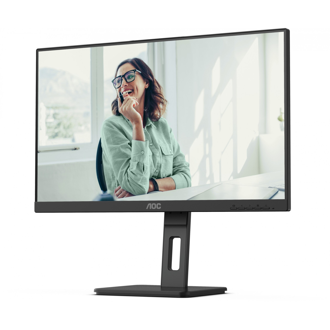 AOC Pro-line 24P3CV - 23.8" FHD IPS Monitor, 75Hz 4ms - USB-C, DP, HDMI, Speakers, Pivot, Black