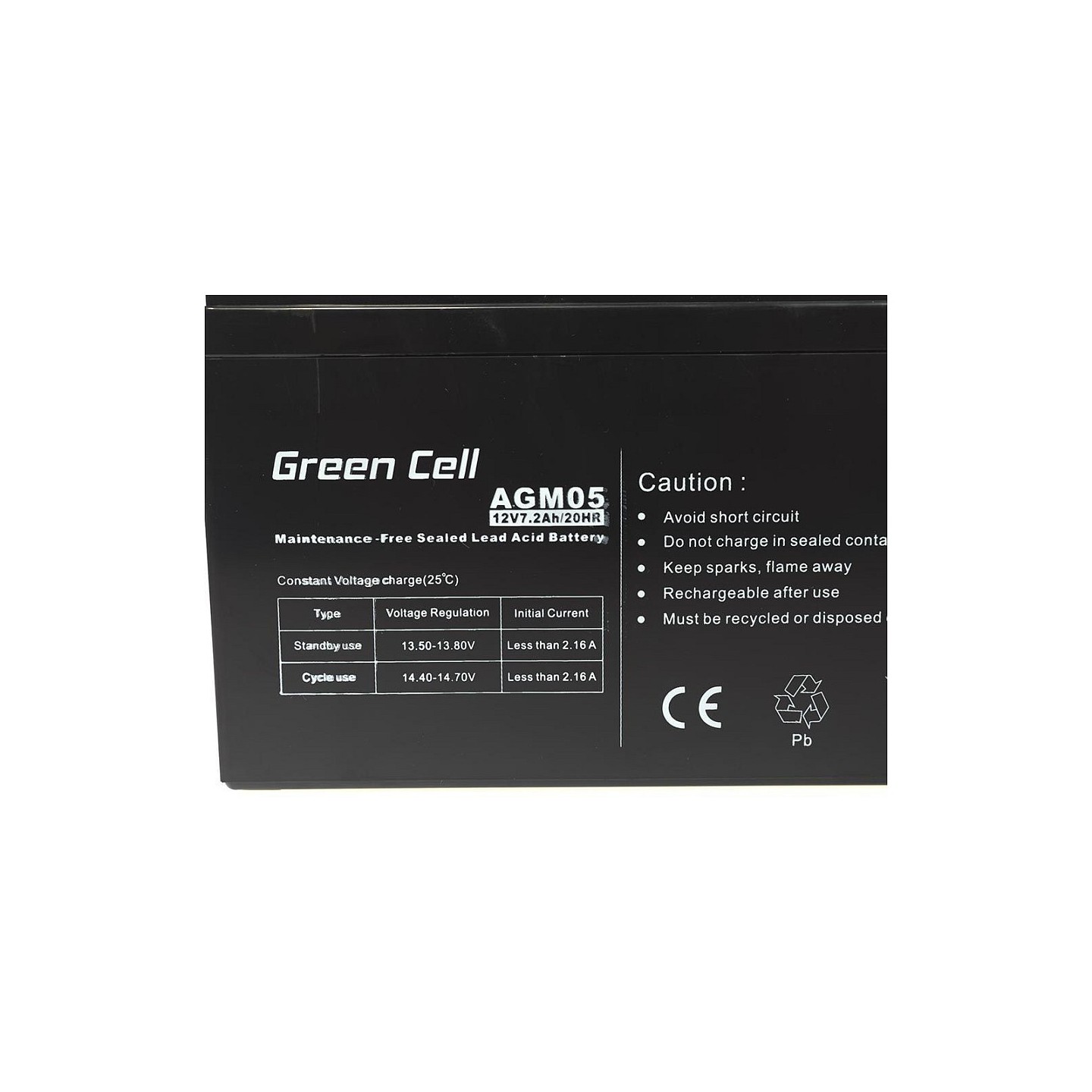 Green Cell AGM05 VRLA Sealed Lead Acid Battery – 12V 7.2Ah | Armenius Store
