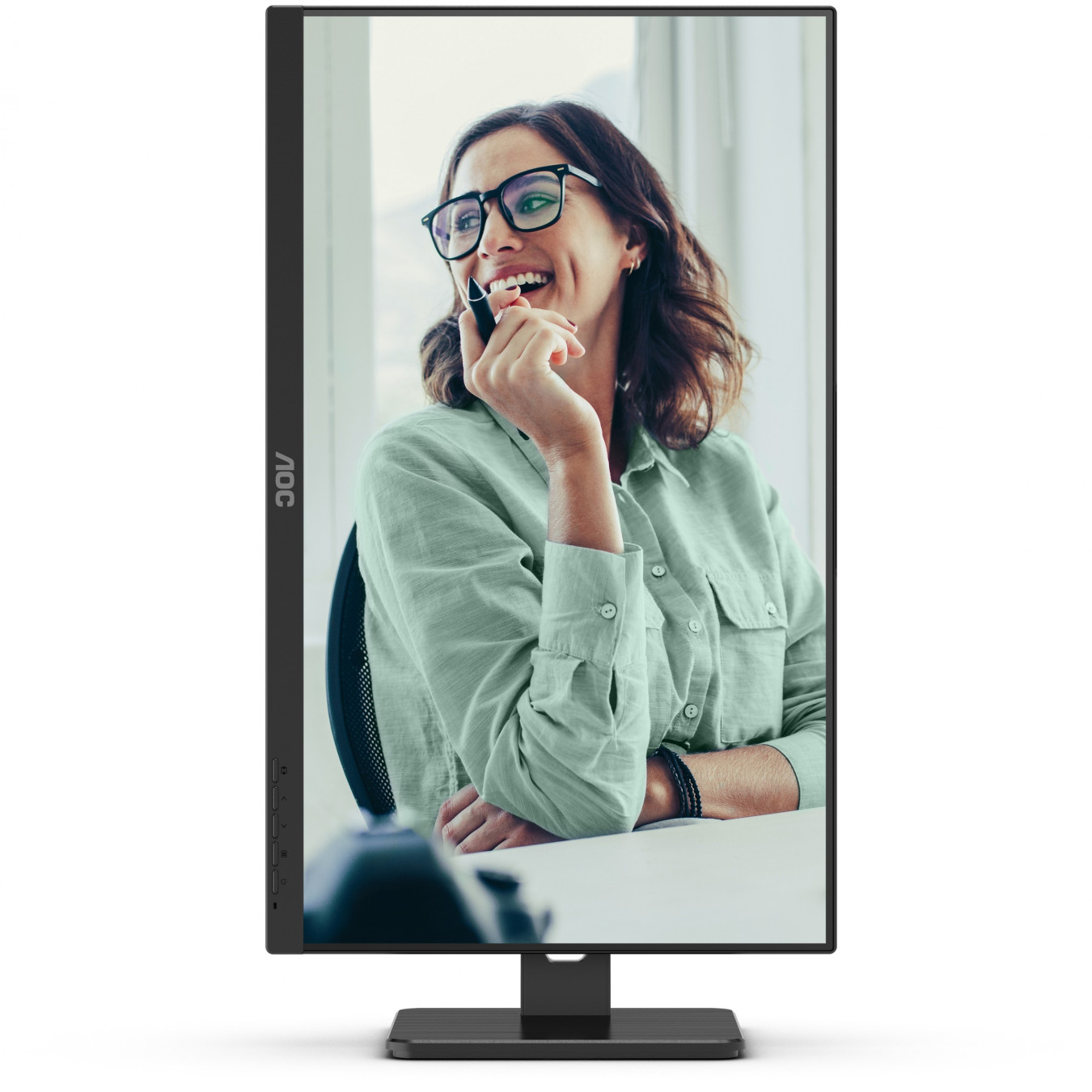 AOC Pro-line 24P3CV - 23.8" FHD IPS Monitor, 75Hz 4ms - USB-C, DP, HDMI, Speakers, Pivot, Black
