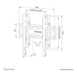 Wandhalterung für 24-55' Bildschirme 50KG WL30S-850BL12 Neomounts — Buy in Cyprus with Fast Delivery