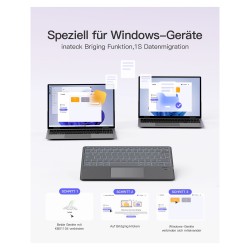 inateck Keyboard Surface gray. Sureface GO 1-4 Com. QWERTZ — Buy in Cyprus with Fast Delivery