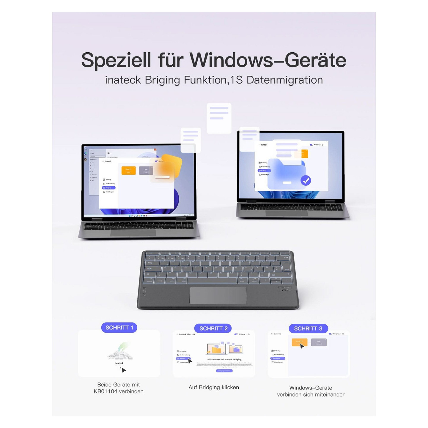 inateck Keyboard Surface gray. Sureface GO 1-4 Com. QWERTZ — Buy in Cyprus with Fast Delivery