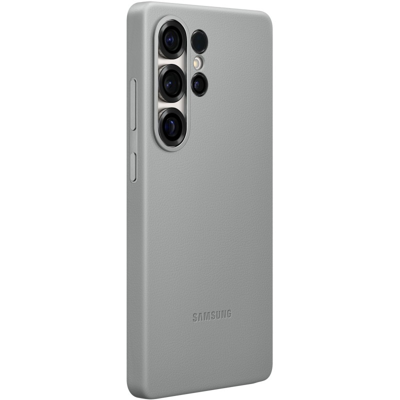Buy Samsung Kindsuit Faux Leather Case - Galaxy S25 Ultra - Grey, Slim Back Cove... in Cyprus, Nicosia, Limassol, Larnaka, Pafos