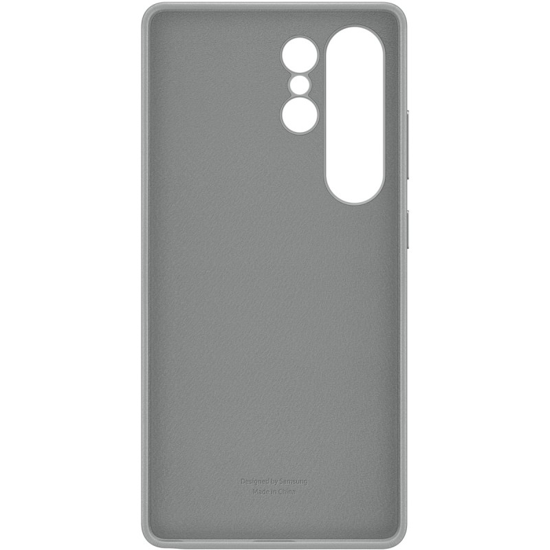 Buy Samsung Kindsuit Faux Leather Case - Galaxy S25 Ultra - Grey, Slim Back Cove... in Cyprus, Nicosia, Limassol, Larnaka, Pafos