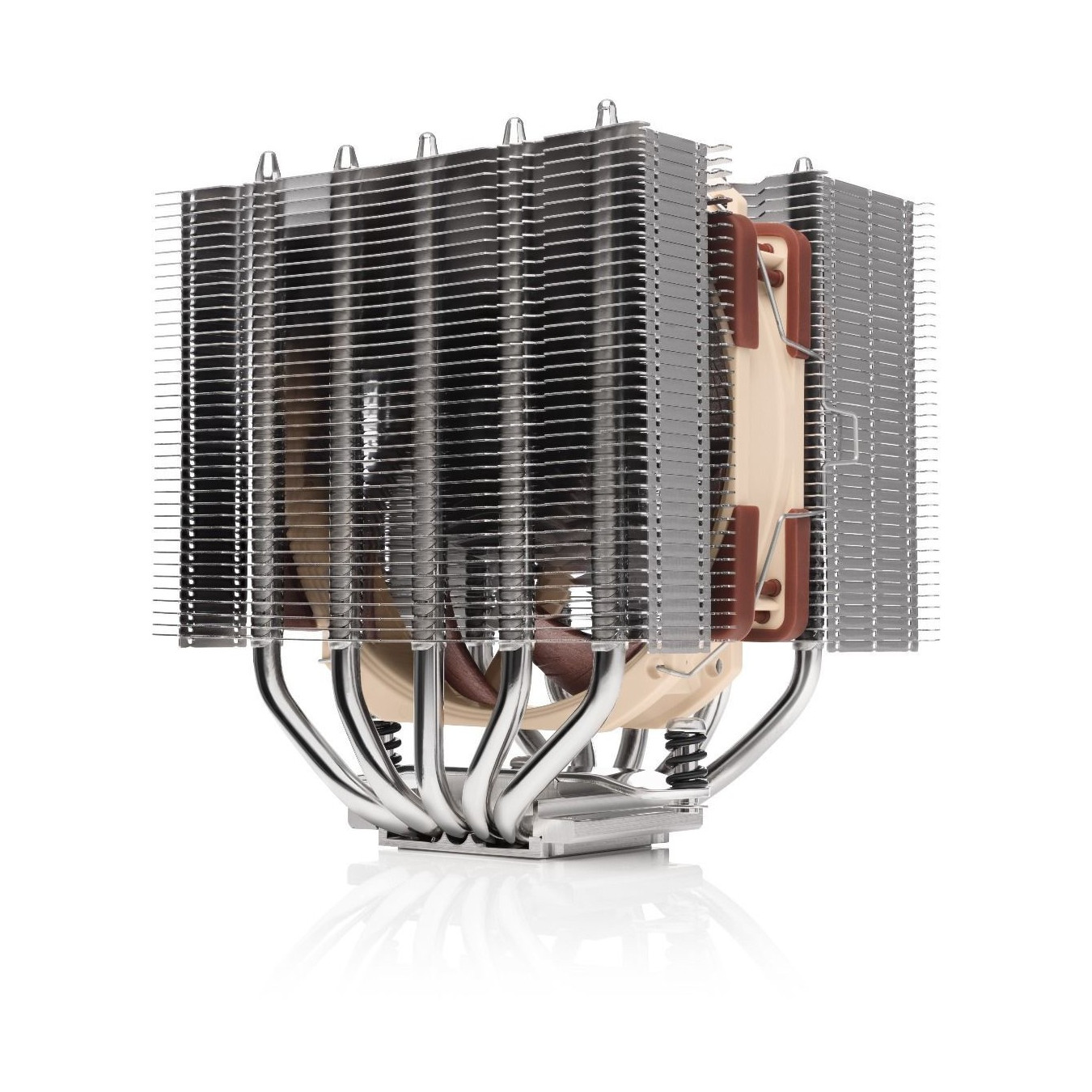 Noctua NH-D12L - 120mm CPU Air Cooler - Beige/Brown, 12V, 450-2000 RPM, LGA1700/LGA1200 Compatible