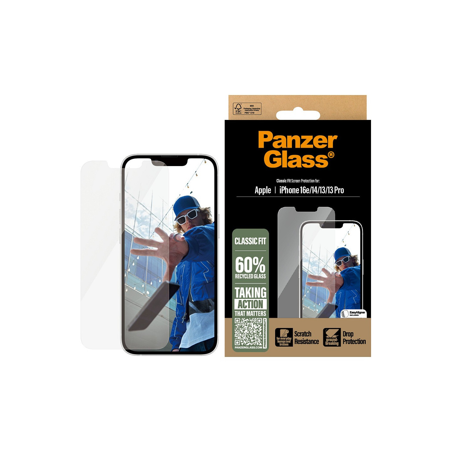 PanzerGlass Screen Protector Classic Fit iPhone 16e — Buy in Cyprus with Fast Delivery