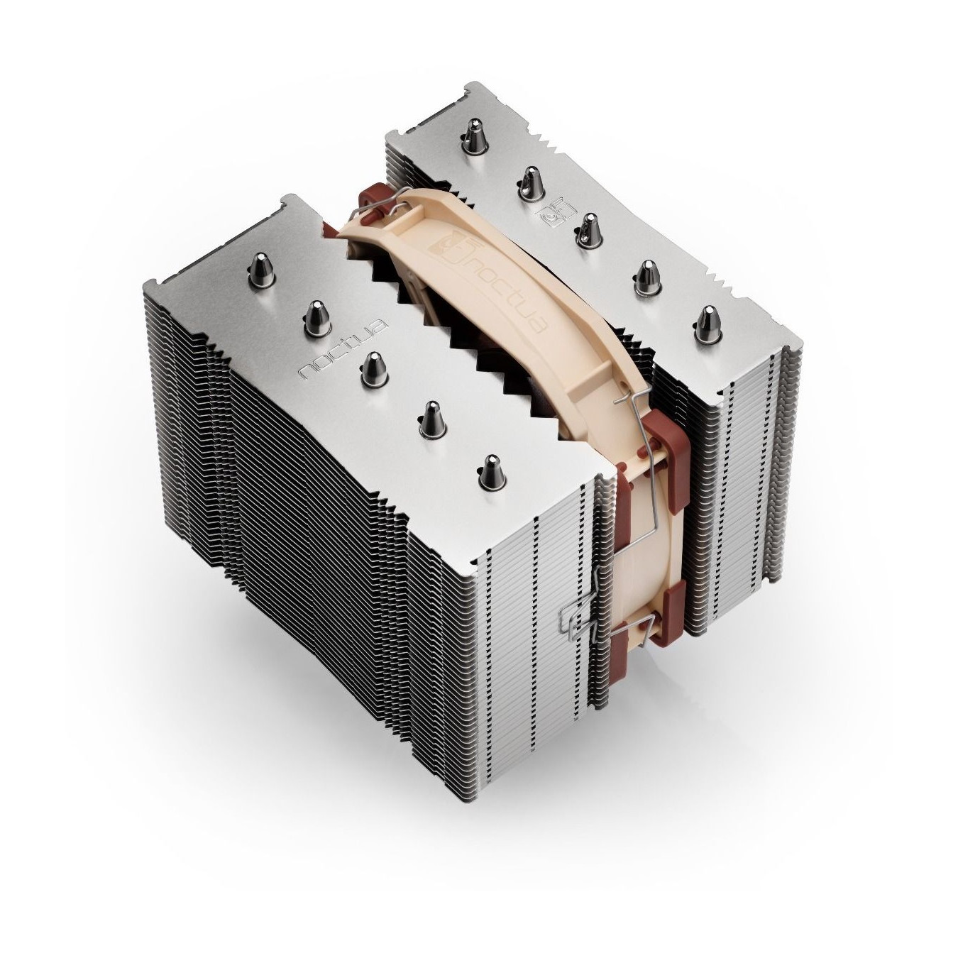 Noctua NH-D12L - 120mm CPU Air Cooler - Beige/Brown, 12V, 450-2000 RPM, LGA1700/LGA1200 Compatible