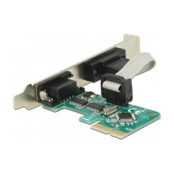 Delock PCI Express x1 Karte zu 2 x Seriell RS-232 — Buy in Cyprus with Fast Delivery