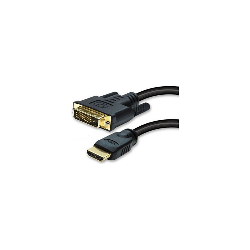DVI-D 24+1 to HDMI (ST-ST) 2m Adapterkabel Schwarz — Buy in Cyprus with Fast Delivery