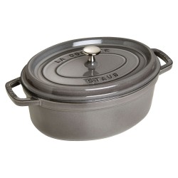 Staub La Cocotte 29cm oval Graphit-grau. Gusseisen — Buy in Cyprus with Fast Delivery