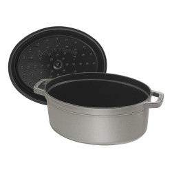 Staub La Cocotte 29cm oval Graphit-grau. Gusseisen — Buy in Cyprus with Fast Delivery