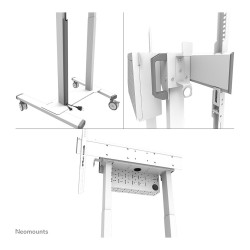 Neomounts FL55-875WH1 motorisierter Bodenständer für 55-100' Bildschirme - Weiß — Buy in Cyprus with Fast Delivery