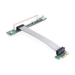 Riser Karte PCI Express x1 to 1 x PCI mit flexiblem Kabel 13 cm links gerichtet — Buy in Cyprus with Fast Delivery
