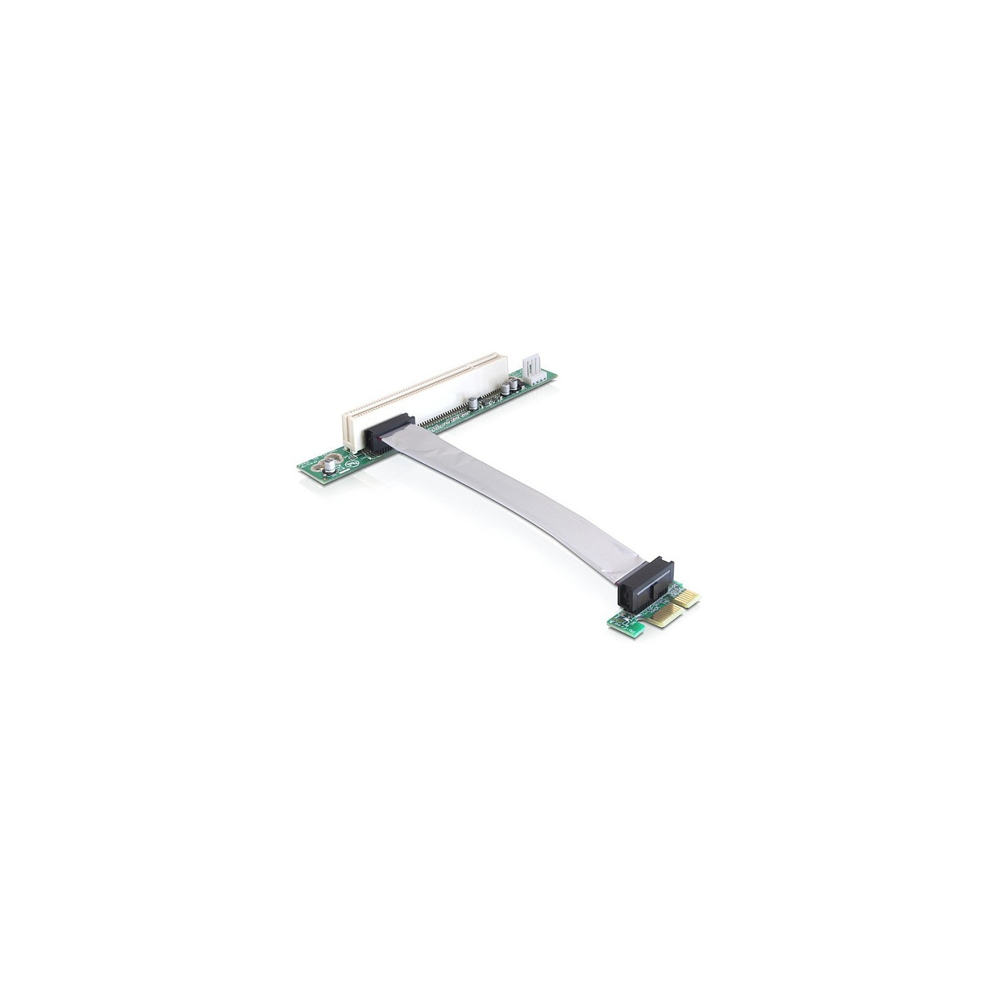 Riser Karte PCI Express x1 to 1 x PCI mit flexiblem Kabel 13 cm links gerichtet — Buy in Cyprus with Fast Delivery