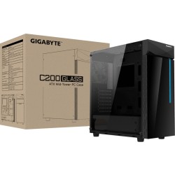 Buy GIGABYTE C200G Midi Tower Case - GB-C200G - Black, ATX/mATX/Mini-ITX, Temper... in Cyprus, Nicosia, Limassol, Larnaka, Pafos