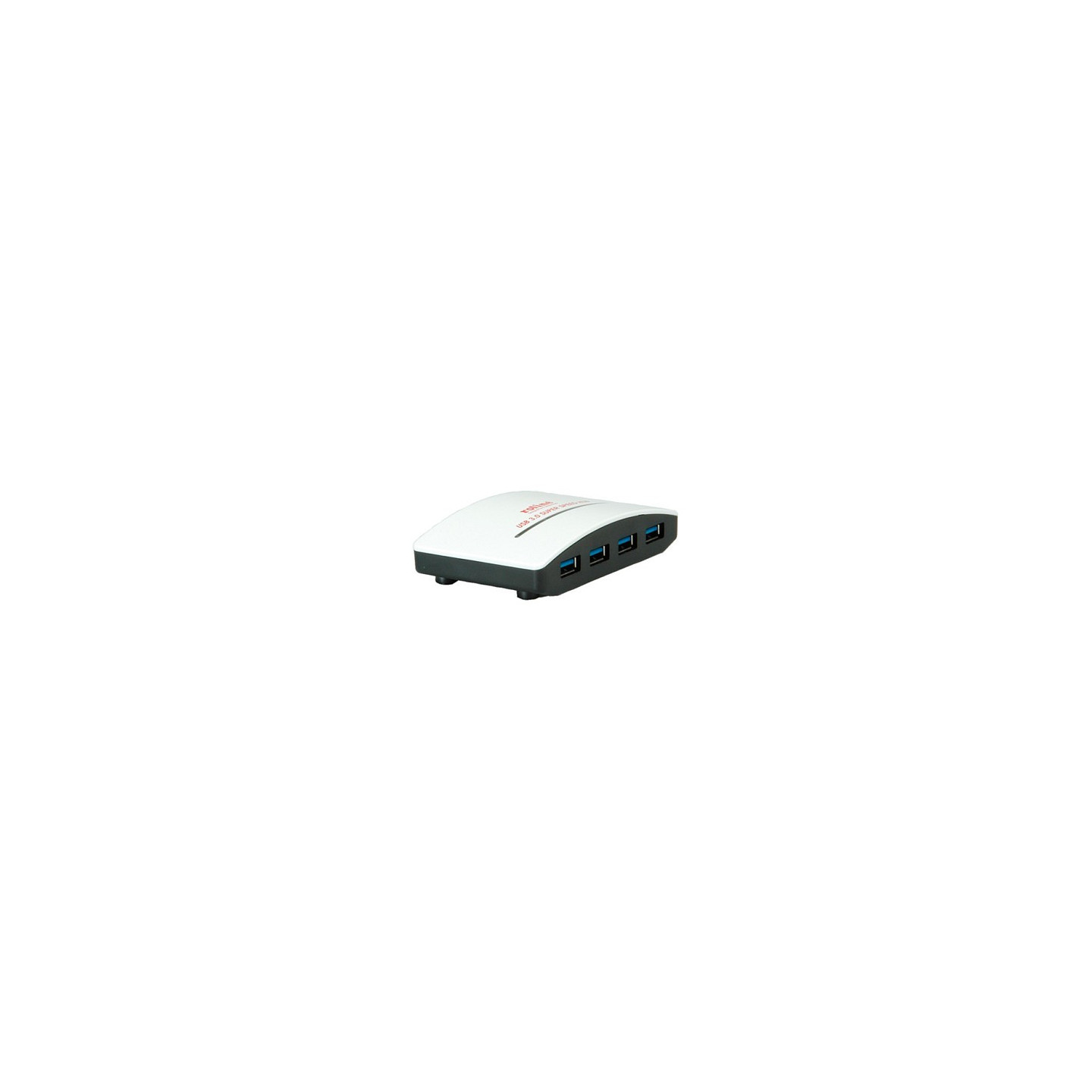USB3.0 ROLINE Hub Black and White 4 Ports mit Netzteil — Buy in Cyprus with Fast Delivery
