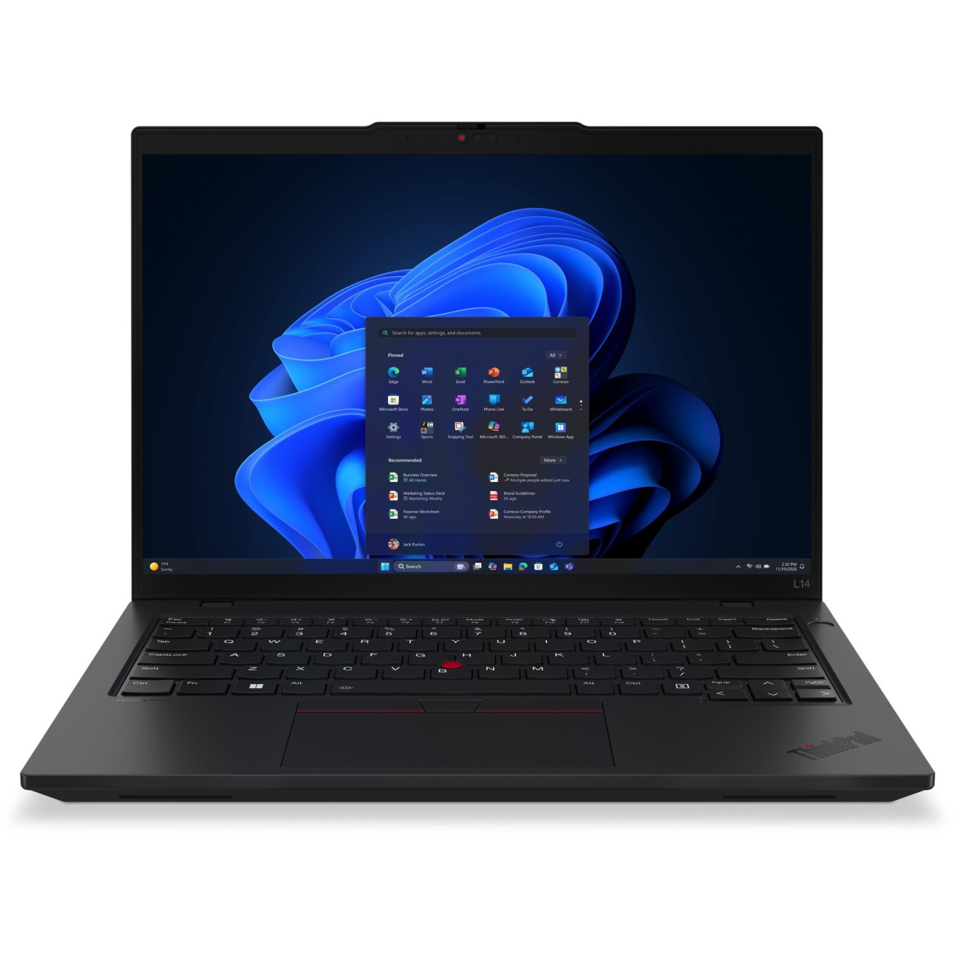 Lenovo ThinkPad L14 Gen 6 - 255U - Black, Intel Core Ultra 7, 16GB DDR5, 512GB SSD, 14" WUXGA, Windows 11 Pro