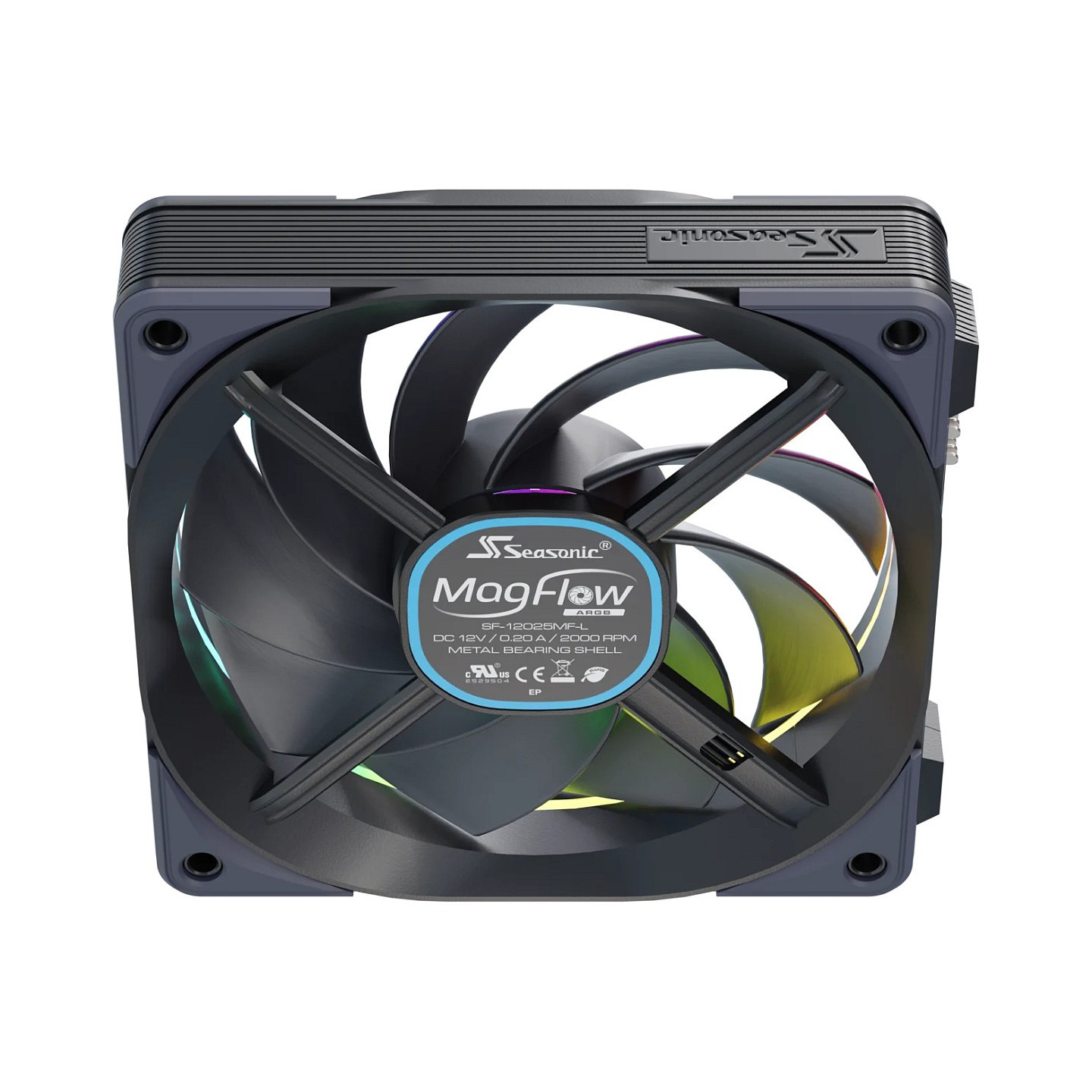 120mm Seasonic MagFlow 1225PWM ARGB 1-Fan Kit — Buy in Cyprus with Fast Delivery