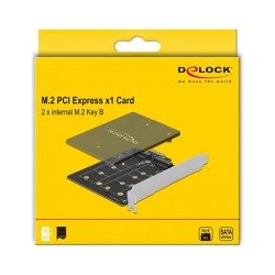 PCI Express x1 Karte zu 2 x intern M.2 Key B — Buy in Cyprus with Fast Delivery