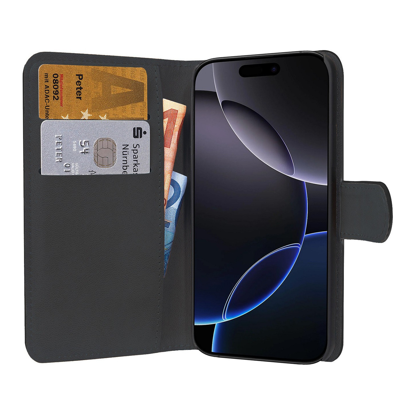 PEDEA Book Cover Classic fr Apple iPhone 16 Pro Max black — Buy in Cyprus with Fast Delivery