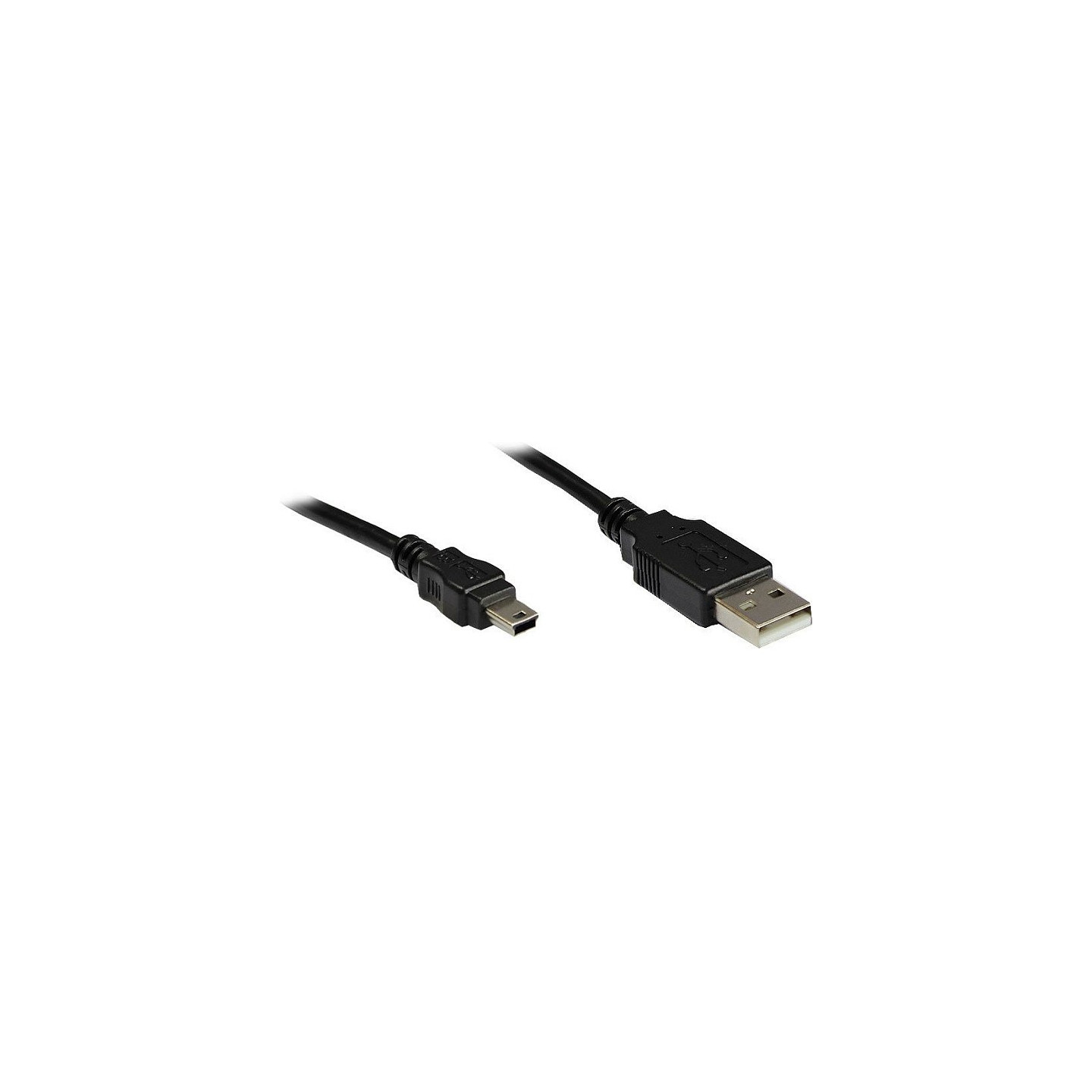 GoodConnections USB 2.0 A to Mini-B 5-pin(ST-ST) 1.8m Adapterkabel Schwarz — Buy in Cyprus with Fast Delivery