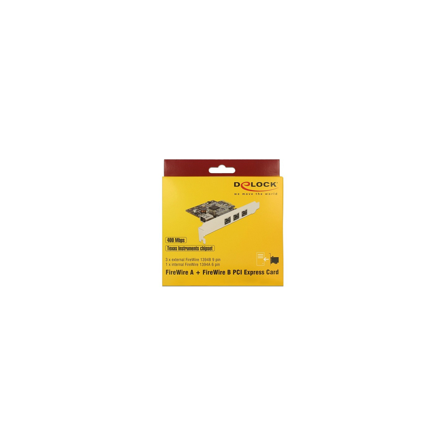 PCI Express x1 Karte to 3 x extern FireWire B + 1 x intern FireWire A — Buy in Cyprus with Fast Delivery