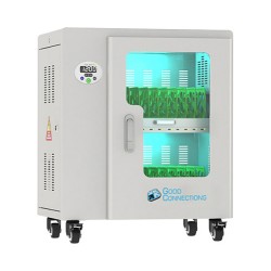 GoodConnections ANTARES PRO T20C Tablet-Ladewagen bis 11' USB-C 30W Port PD3.0 UVC-Desinfektion Grau