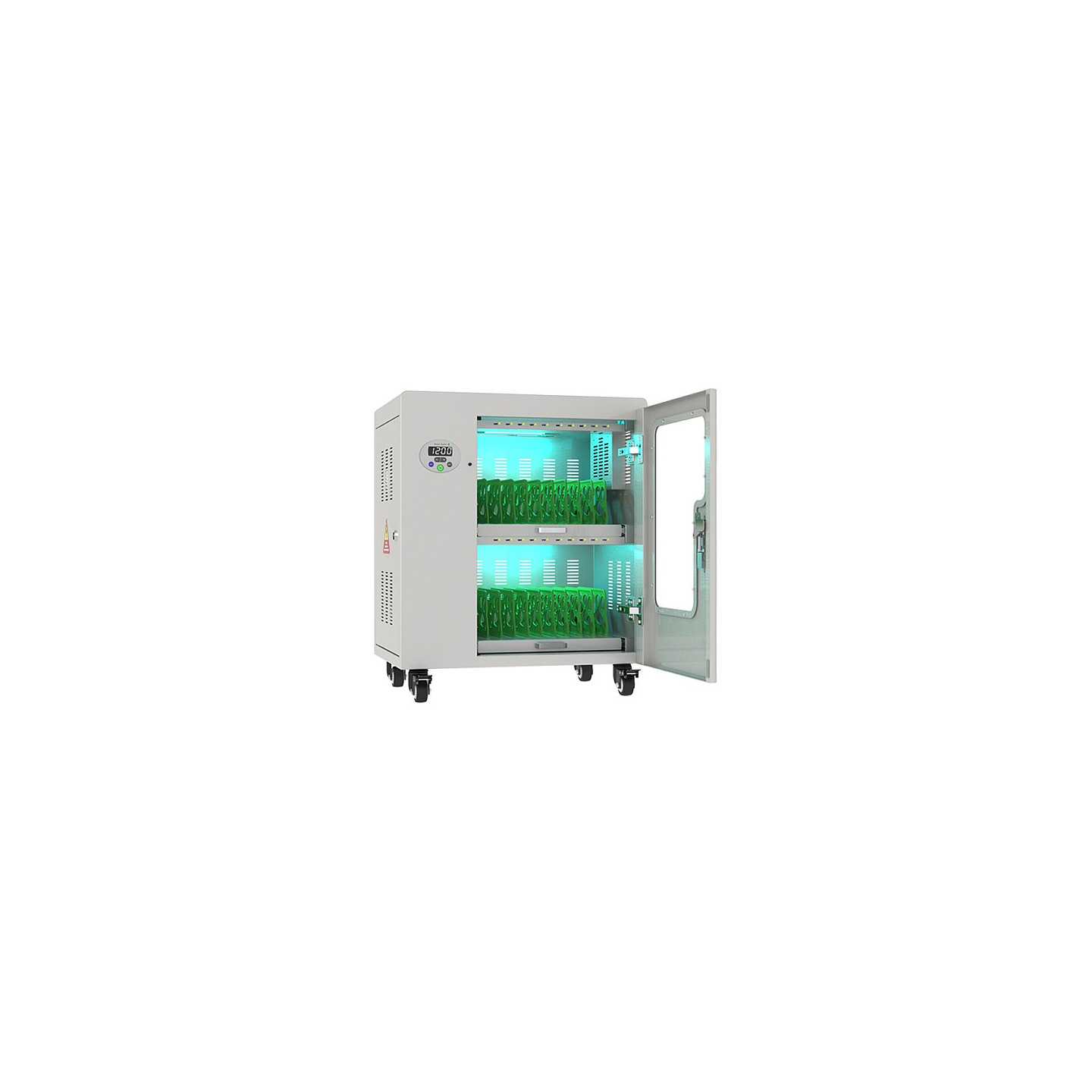 GoodConnections ANTARES PRO T20C Tablet-Ladewagen bis 11' USB-C 30W Port PD3.0 UVC-Desinfektion Grau