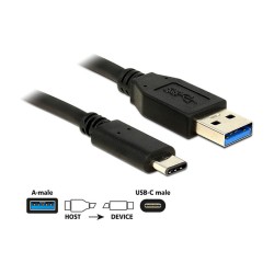 USB3.1 USB Typ-A Stecker to USB Type-CTM Stecker 1.0 m schwarz Delock — Buy in Cyprus with Fast Delivery