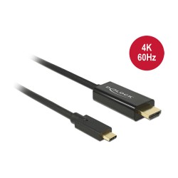 USB-C to HDMI (ST-ST) 1m 4K 60Hz DeLOCK Black — Buy in Cyprus with Fast Delivery