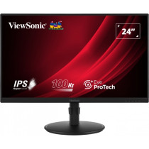 ViewSonic VG2408A-MHD - 24in FHD (1920x1080) IPS 100Hz Monitor, 5ms, HDMI/VGA/DP, Built-in Speakers, Black
