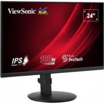 ViewSonic VG2408A-MHD - 24in FHD (1920x1080) IPS 100Hz Monitor, 5ms, HDMI/VGA/DP, Built-in Speakers, Black