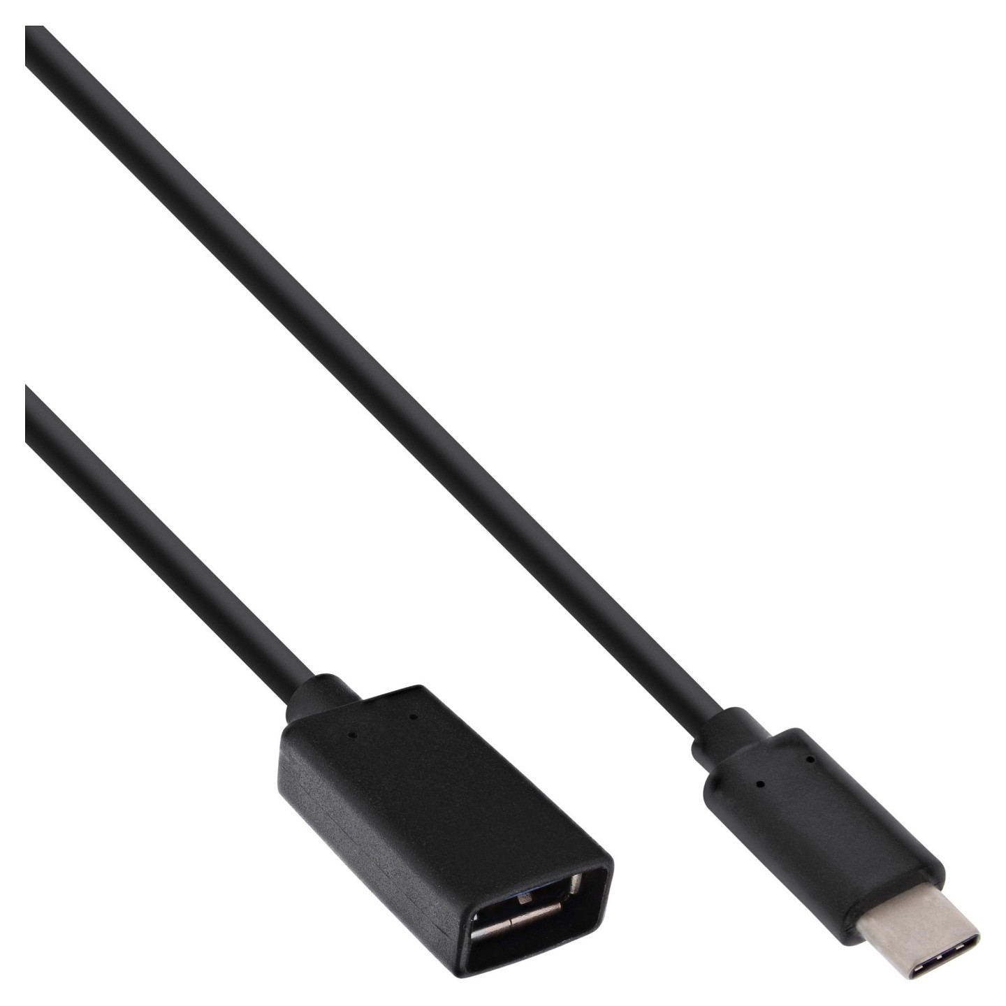 INLINE USB 3.1 Adapterkabel Typ C Stecker an A Buchse schwarz 0.15m — Buy in Cyprus with Fast Delivery