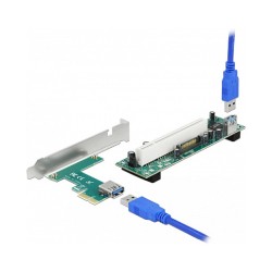 Delock Riser Karte PCI Express x1 zu 1 x PCI 32 Bit Slot mit 60 cm Kabel — Buy in Cyprus with Fast Delivery