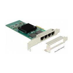 PCI Express x4 Netzwerkkarte Gigabit LAN 4 x RJ45 i350 — Buy in Cyprus with Fast Delivery