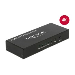 Adapter DeLock HDMI Splitter 1x-in 4x-out — Buy in Cyprus with Fast Delivery