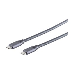 USB-C to USB-C 2m Cable USB 3.2 Gen 2x2 20Gbps Gray (Retail) — Buy in Cyprus with Fast Delivery