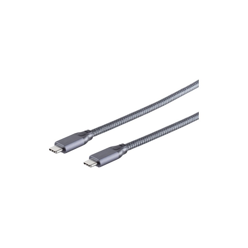 USB-C to USB-C 2m Cable USB 3.2 Gen 2x2 20Gbps Gray (Retail) — Buy in Cyprus with Fast Delivery