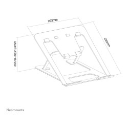 Neomounts Laptop-Ständer. faltbar. 5KG NSLS085BLACK — Buy in Cyprus with Fast Delivery