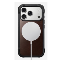 Nomad Rugged Leather Case iPhone 17 Pro Rustic Brown Horween — Buy in Cyprus with Fast Delivery