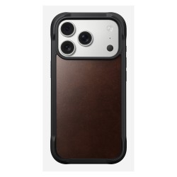 Nomad Rugged Leather Case iPhone 17 Pro Rustic Brown Horween — Buy in Cyprus with Fast Delivery